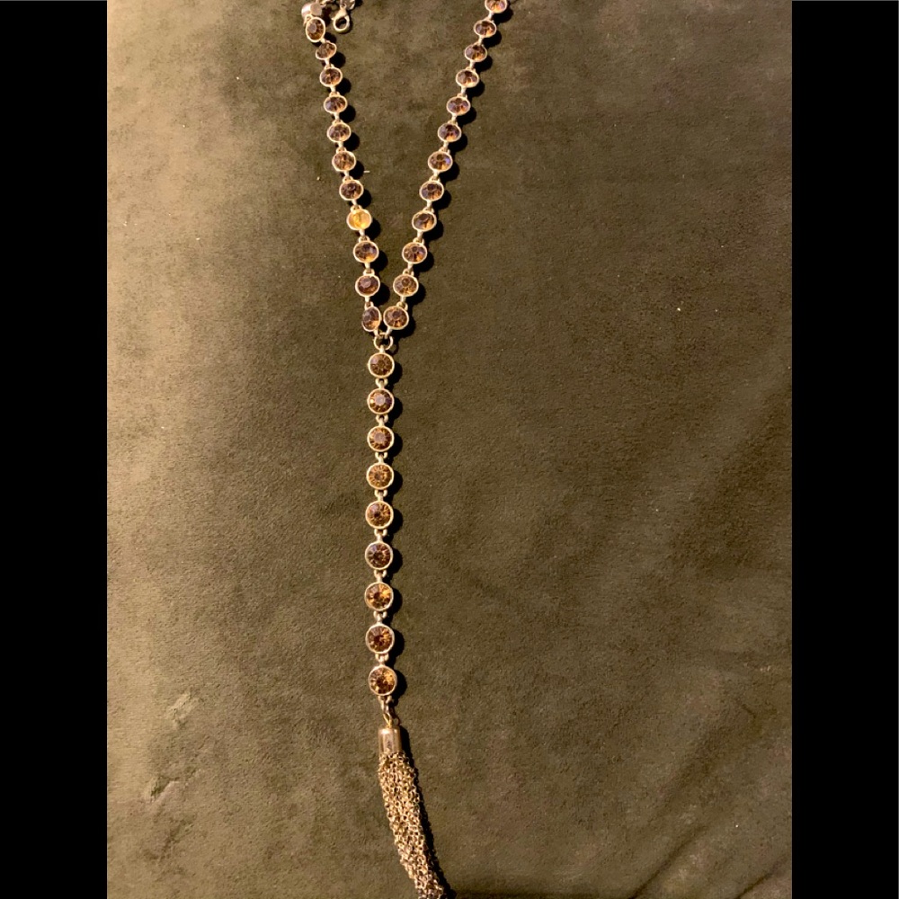 Costume lariat necklace